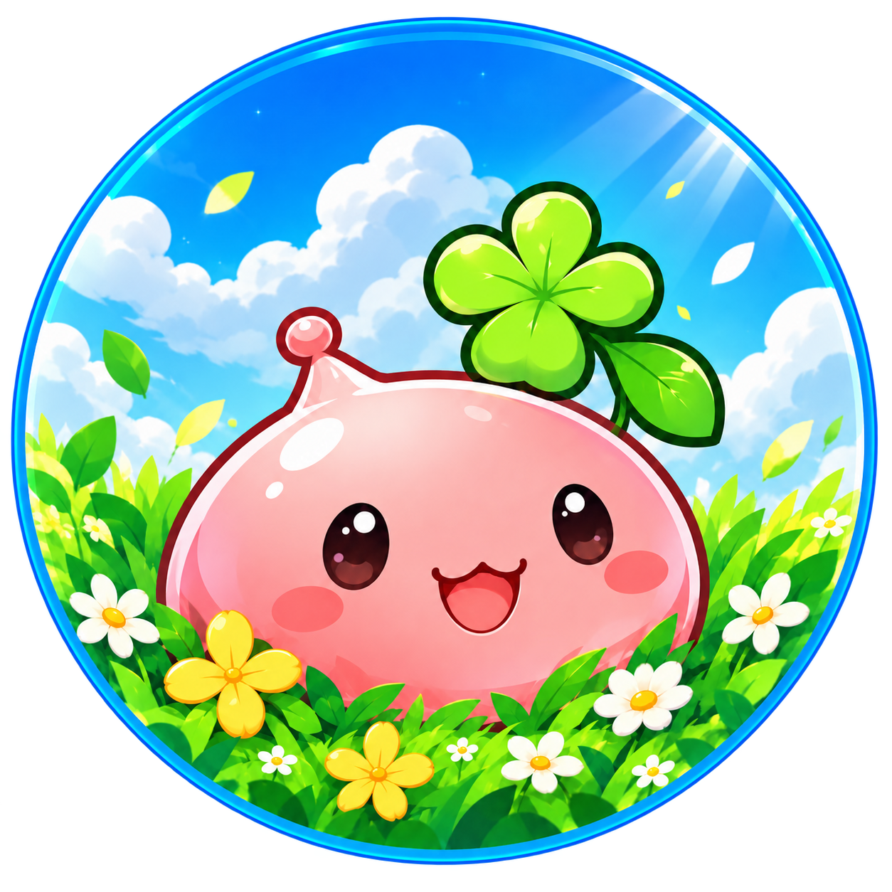 Terra Saga pink Poring mascot